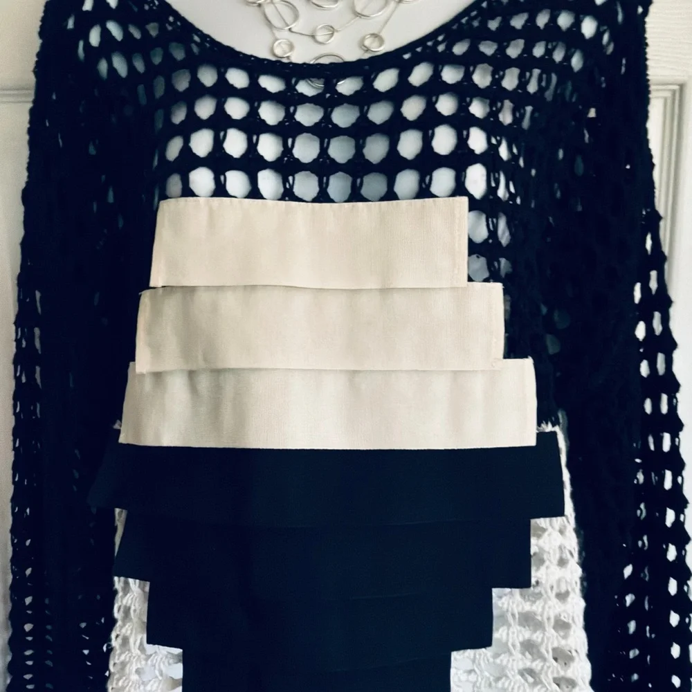 NWOT…PIER ANTONIO GASPAN…open weave sweater - Picture 3 of 8